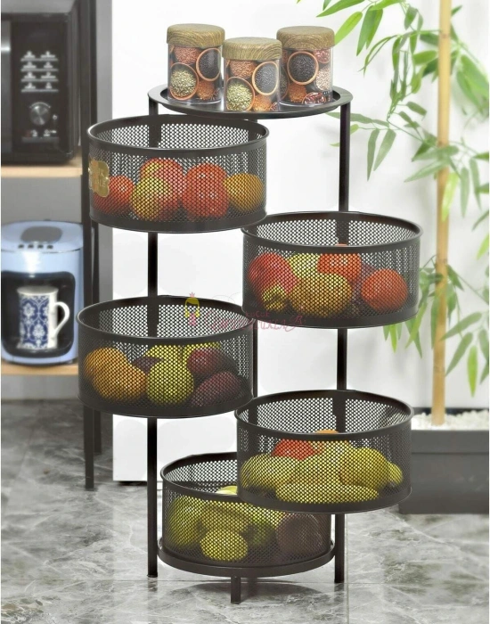 Galvaniz Açılır Kapanır 4 Katlı Paslanmaz Sebzelik