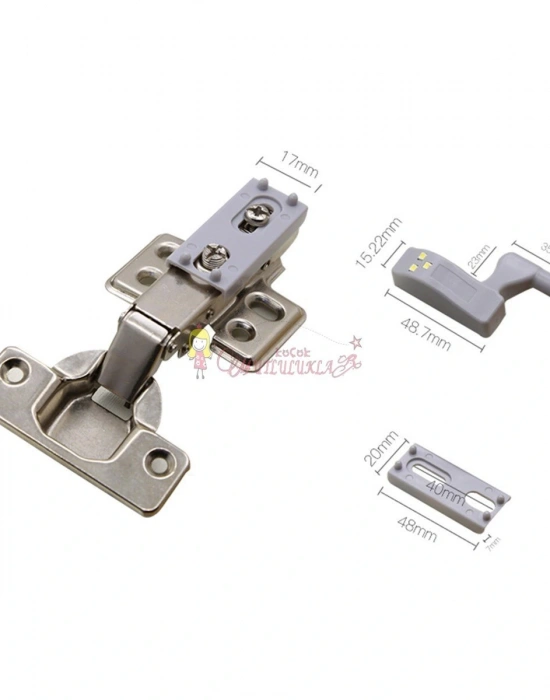 Gardrop Mutfak Dolap İçi Sensörlü Led Işık Aydınlatma Menteşe Üstü Enerji Tasarruf Lamba