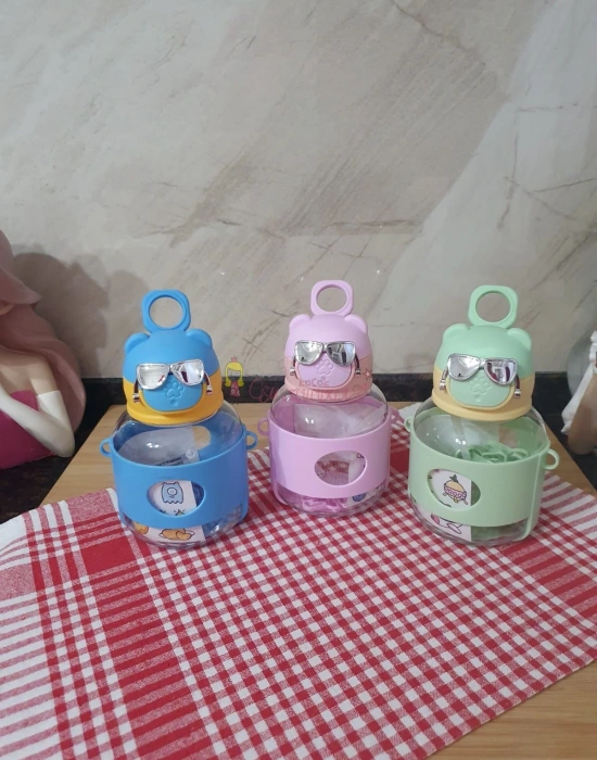 Gözlük Detayli Köpek Matara