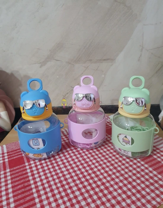 Gözlük Detayli Köpek Matara