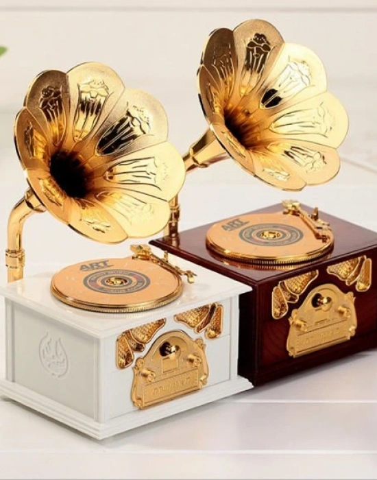 GRAMAFON ŞEKLİNDE MÜZİK KUTUSU