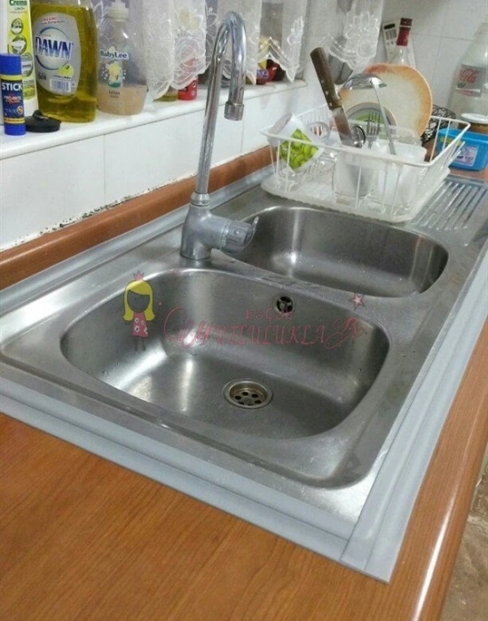 Gri / Beyaz Su Sızdırmaz Banyo Mutfak Lavabo Küvet İzolasyon Şerit Bant