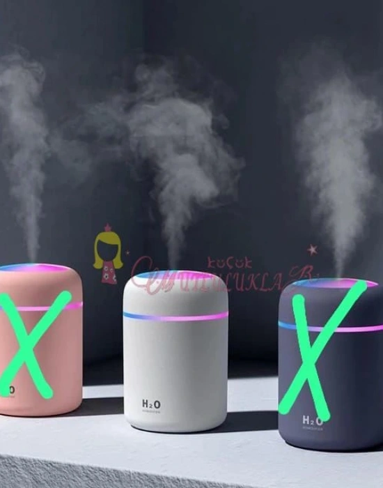 H2O Humidifier 300 ml Ulrasonik Hava Nemlendirici Buhar Makinesi ve Aroma Difüzörü