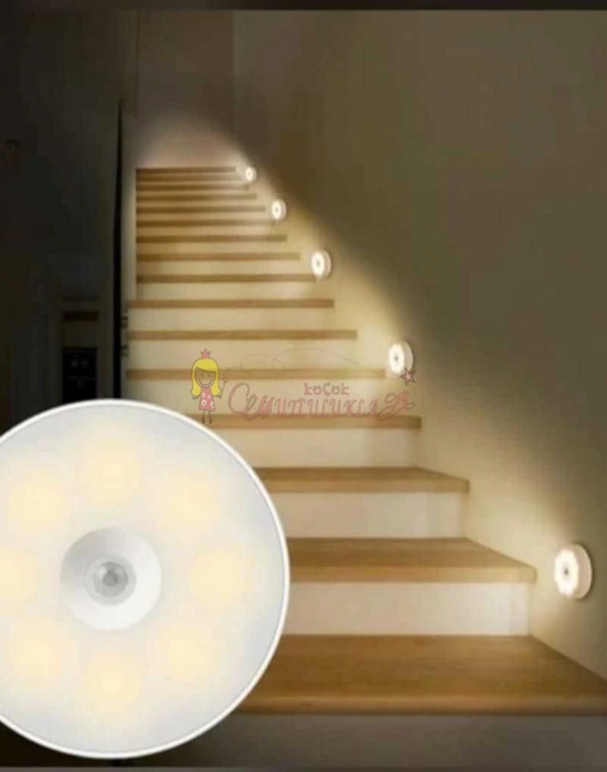 Hareket Sensörlü USB Şarjlı Led Işık Lamba