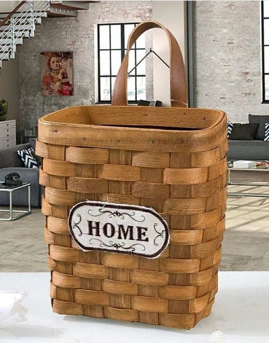 HASIR HOME YAZİLİ KAPİ SEPETİ / GAZETELİK