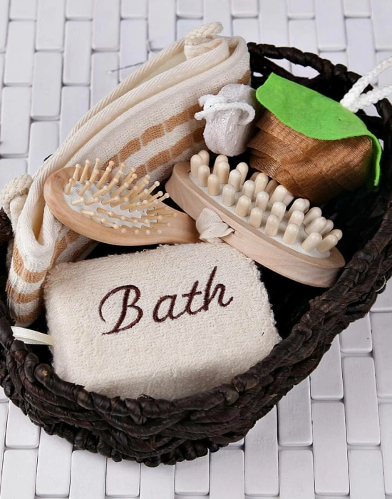 HASIR OVAL SEPETTE BANYO SETİ