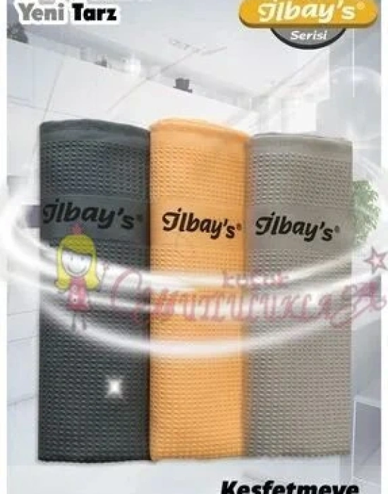 İlbays İthal 3lü Mikrofiber Temizlik Bezi (40*60cm) Baskılı Yeni Renk Serisi