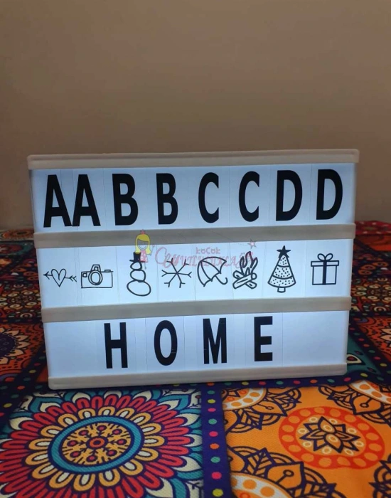 Işıklı Ve Harfli Dekoratif Pano Lightbox