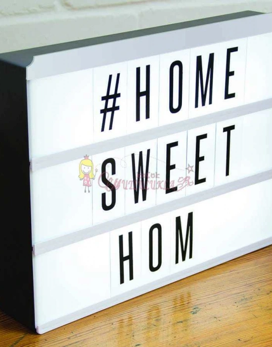 Işıklı Ve Harfli Dekoratif Pano Lightbox