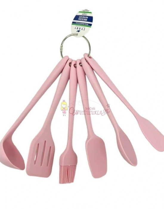 Ivory 6li silikon kepce spatula set
