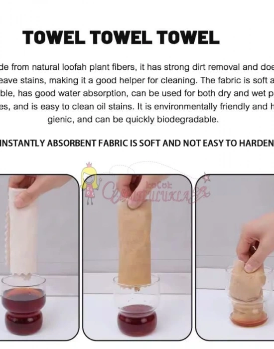 Kabak Lifli Saf Dogal Bez 3lü