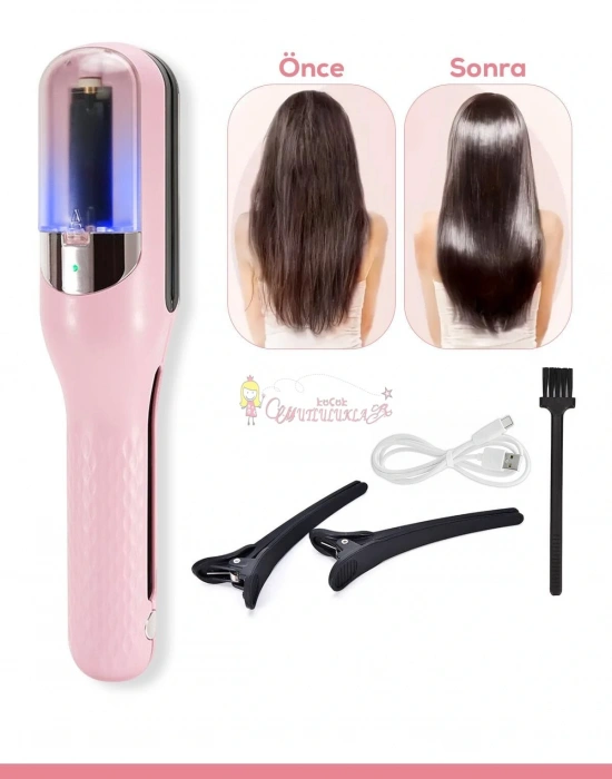 Kablosuz Saç Kırığı Alma Makinesi - Saç Kesme Aleti (Type-C Şarjlı)