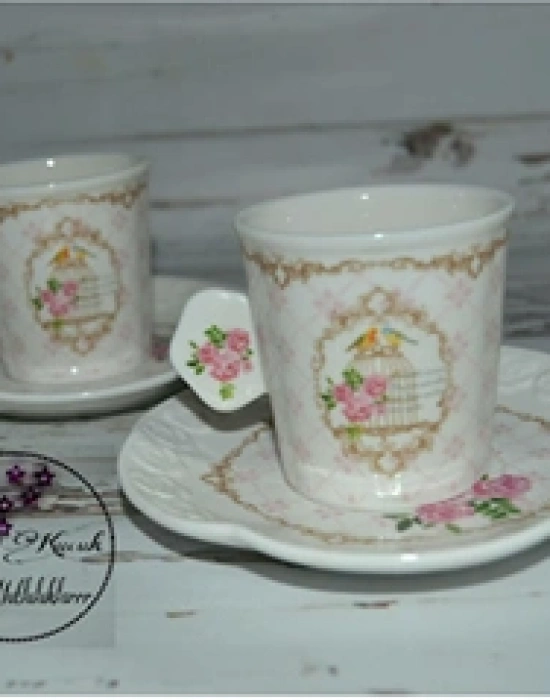 KAFES DESEN TÜRK KAHVE FİNCANI