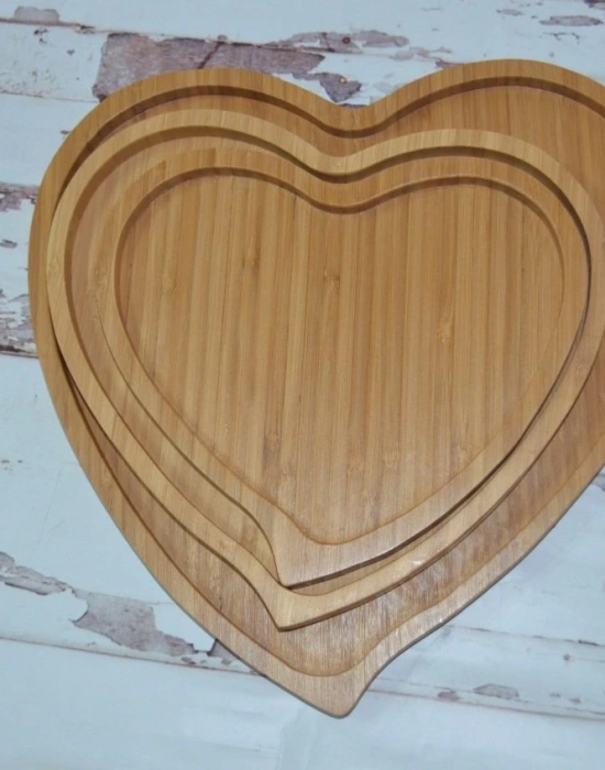 KALP BAMBU TEPSİ KÜÇÜK BOY