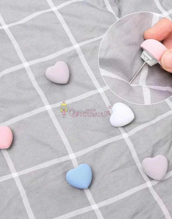 Kalp Şeklinde Yorgan  Ve Çarşaf  Sabitleyici 4 Adet