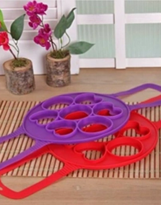 KALP & YUVARLAK SİLİKON PANKEK KREP & OMLET KALIBI