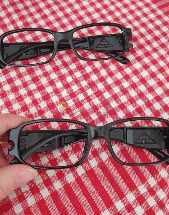 Karanlıkta Kitap Okumak Için Led Işıklı Pilli Kitap Okuma Gözlük