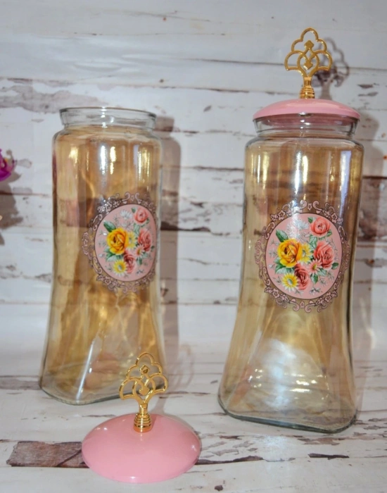 KARE LABUT KRİSTAL KAVANOZ