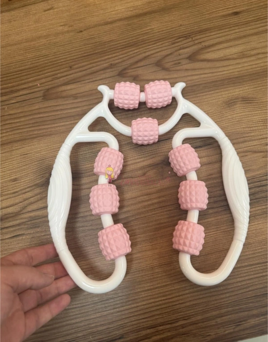 Kas Gevşetici Masaj Aleti Lenf Selülit 9 Tekerlekli Esnek Ayarlanabilir Bacak Kol Boyun