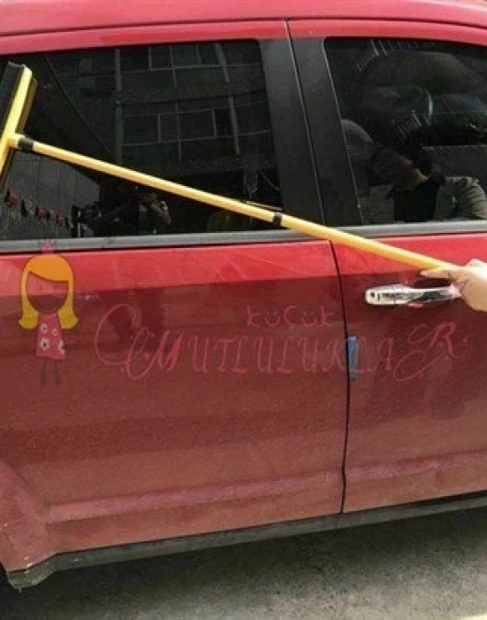 Kauçuk Uçlu Teleskopik Saplı Uzayabilen Temizlik Fırçası