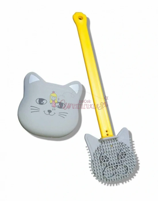 Kedi Modelli Ithal Silikon Tuvalet Fırçası