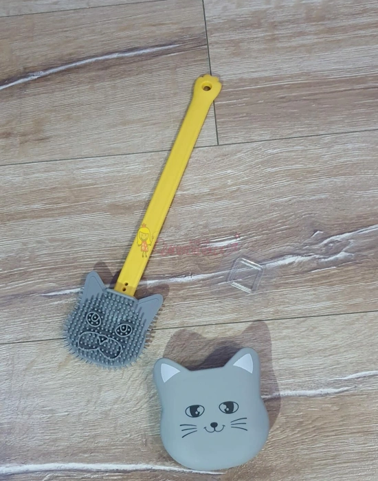 Kedi Modelli Ithal Silikon Tuvalet Fırçası