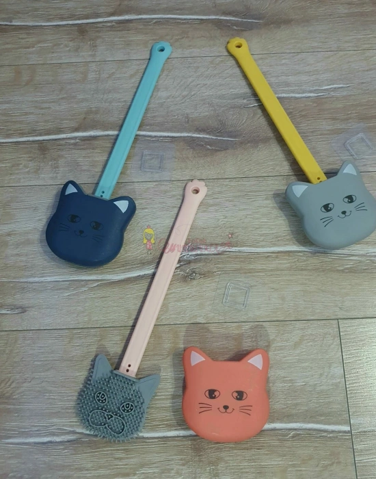 Kedi Modelli Ithal Silikon Tuvalet Fırçası