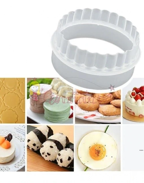 Kek Kurabiye Ve Pasta Kalıbı 5 Li Set Yuvarlak Tırtıklı