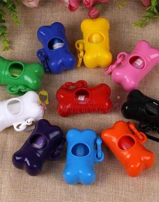 Kemik  şekilli  çöp/bez poşeti taşıma çantası