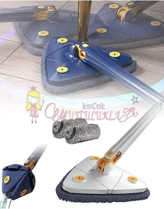 Kendinden Sıkmalı Üçgen Mop ( Yedekli )