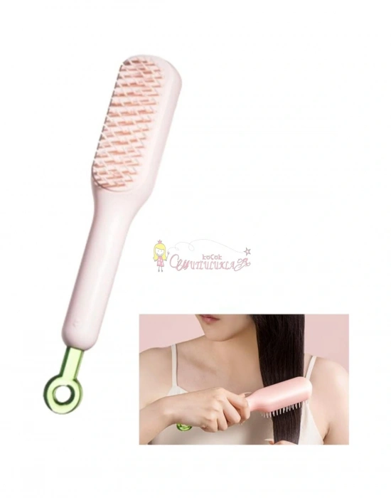 Kendini Temizleyen Saç Tarağı Masaj Etkili Kolay Kullanımlı Pratik Saç Tarağı