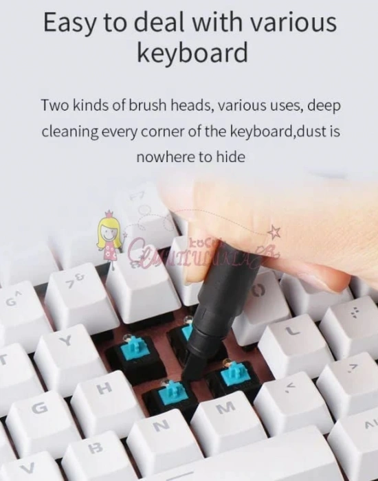 KLAVYE VE KULAKLIK TEMİZLEYİCİ KİT 5 in 1