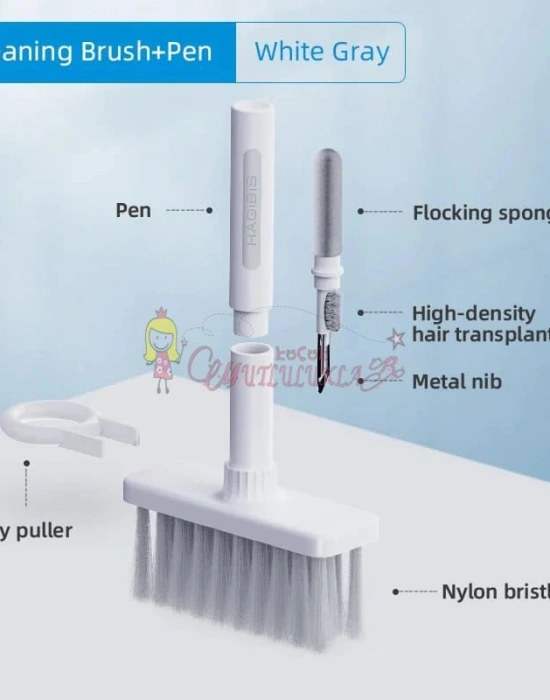 KLAVYE VE KULAKLIK TEMİZLEYİCİ KİT 5 in 1