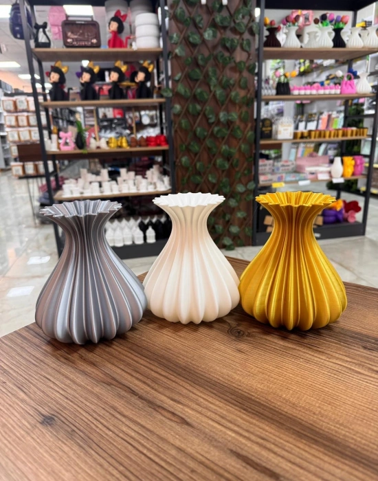 Km Group Modern Estetik Dekoratif Bohem Vazo 15 CM