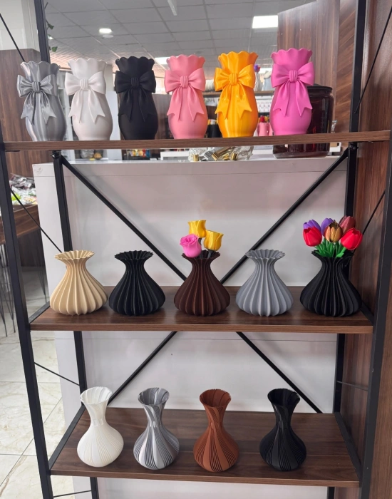 Km Group Modern Estetik Dekoratif Bohem Vazo 15 CM