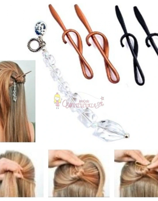 Kolay Saç Toplama Örgü Yapma Tokası Saç Şekillendirme Seti