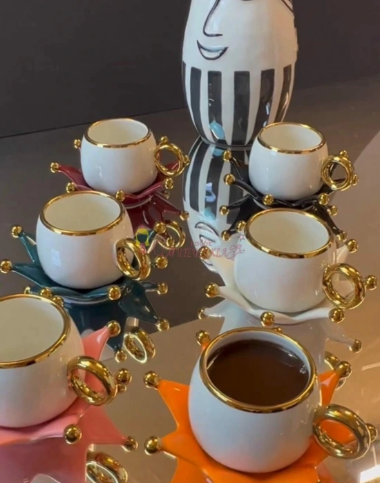 Kral Türk Kahve Fincanı 6 Kişilik