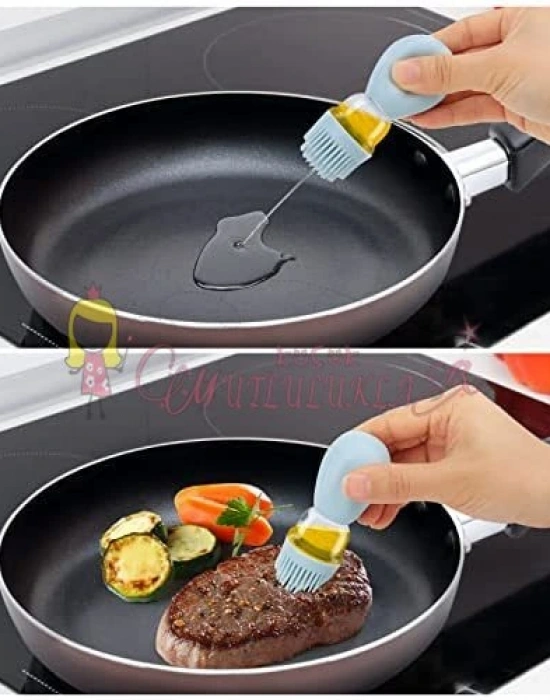 Krd Marka CAM Hazneli Silikon Yağ Sos Ve Yumurta Fırçası