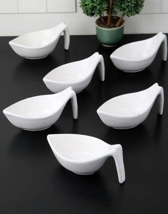 KULPLU SİVRİ OVAL  LÜX 6 ADET SOSLUK-ÇEREZLİK