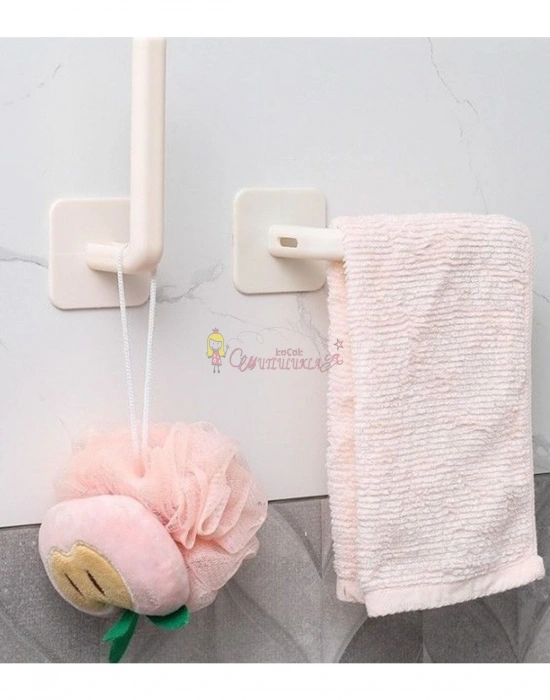 L Şekilli Çok Amaçlı Havlu Askısı