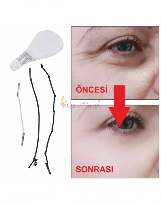 Lastikli Yüz Kaş Göz Boyun Gerdirme Bantları (20 Adet)