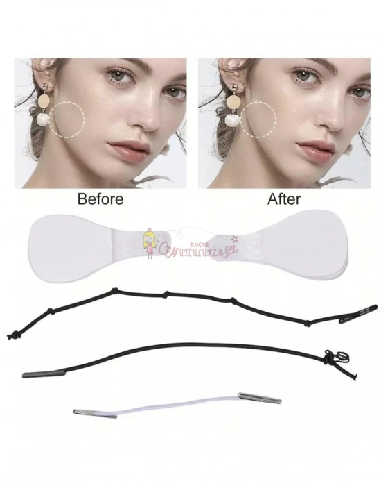 Lastikli Yüz Kaş Göz Boyun Gerdirme Bantları (20 Adet)