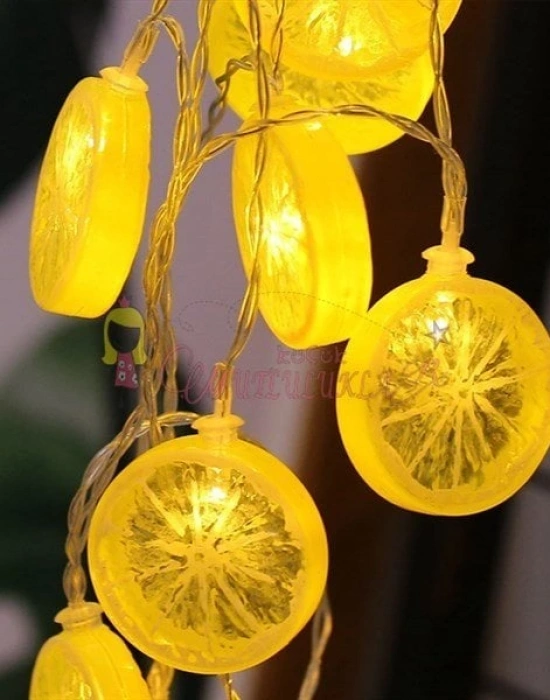 Limon Dilimi Şeklinde Dekoratif Dolama Led Aydınlatma