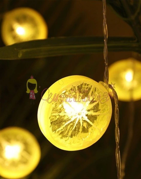 Limon Dilimi Şeklinde Dekoratif Dolama Led Aydınlatma
