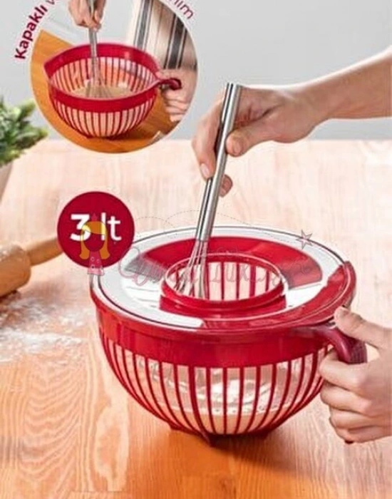 Lüks Kapaklı Mikser Kabı 3 Litre