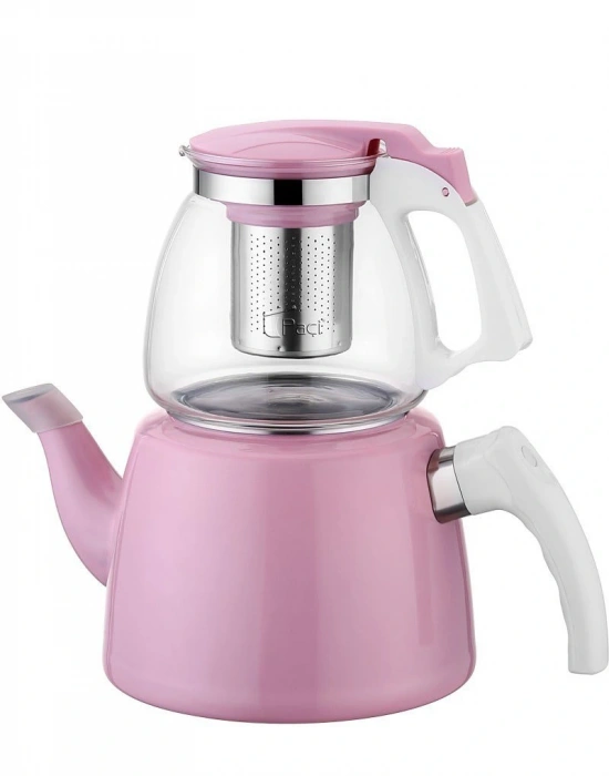 LÜX CAM & EMAYE ÇAYDANLIK SET