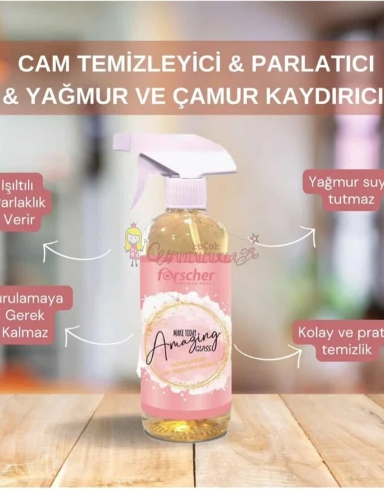 Make Today Amazing Glass Cam Temizleyici & Parlatıcı & Yağmur ve Çamur Kaydırıcı