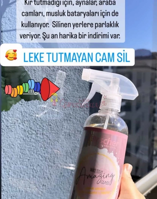 Make Today Amazing Glass Cam Temizleyici & Parlatıcı & Yağmur ve Çamur Kaydırıcı