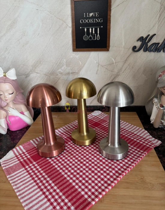 Mantar LED Lamba 3 Renkli Dekoratif Gece Lambası