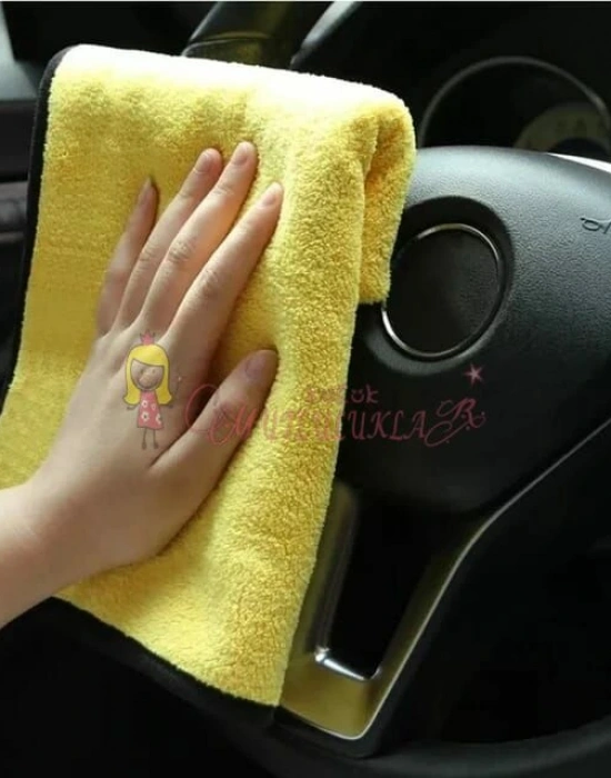 Mikrofiber Çift Taraflı Araba Oto Yıkama Ve Kurulama Bezi  30x60 Cm